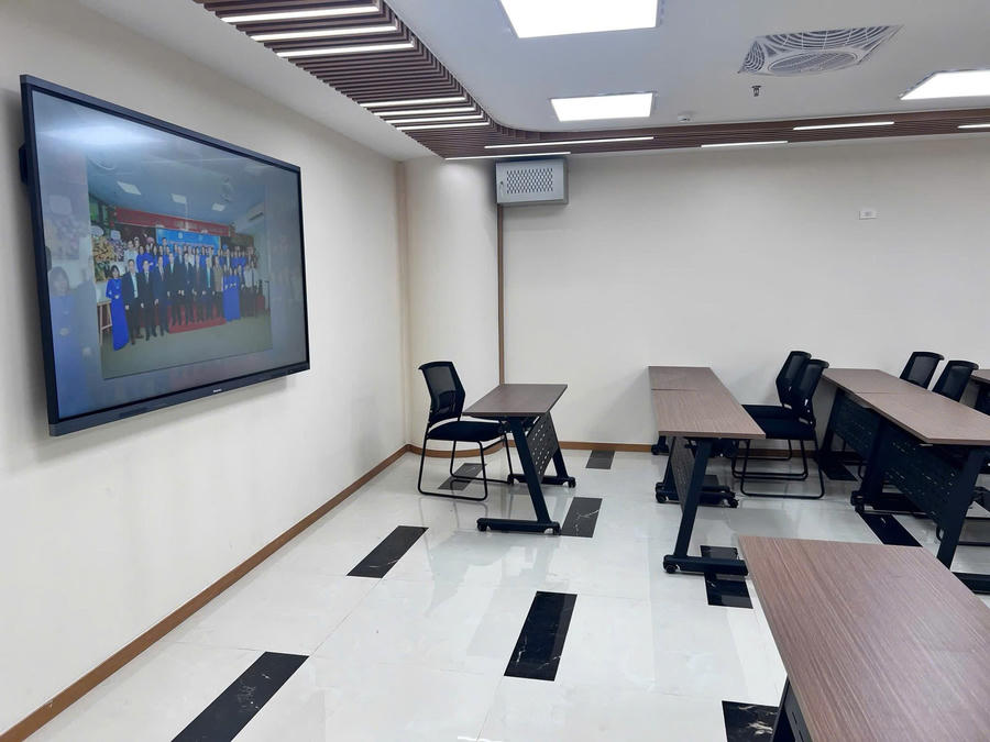 Cơ sở vật chất hiện đại, đáp ứng nhu cầu học tập, nghiên cứu cho sinh viên. Ảnh: FBU