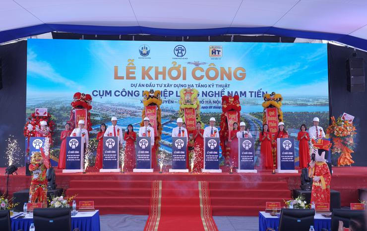 Khởi công cụm công nghiệp làng nghề Nam Tiến rộng gần 27 ha. 
