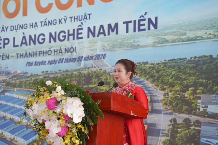 Bà Nguyễn Thị Hải Yến, Chủ tịch HĐQT Công ty cổ phần Đầu tư phát triển hạ tầng và đô thị Hoàng Tín.