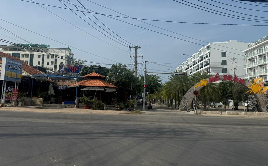 Khu vực ngã tư Hồ Tràm nơi thực hiện dự án. 