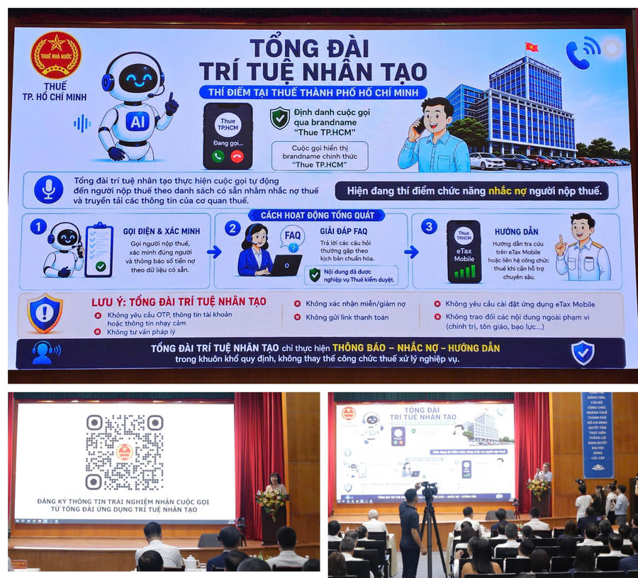 Ngay sau nghi thức kích hoạt, chương trình tổ chức Live Demo, trực tiếp giới thiệu cách thức hệ thống vận hành và cách thông tin từ cơ quan Thuế được chuyển tới người nộp thuế.