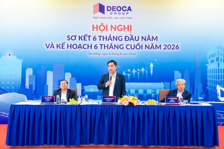 Ông Hồ Minh Hoàng - Chủ tịch HĐQT Tập đoàn Đèo Cả phát biểu kết luận. 