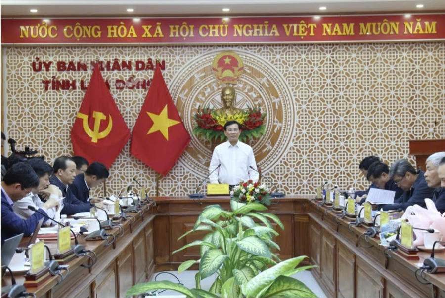 Ủy viên Ban Chấp hành Trung ương Đảng, Phó Bí thư Tỉnh ủy, Chủ tịch UBND tỉnh Lâm Đồng Hồ Văn Mười chủ trì lễ công bố. Báo Lâm Đồng
