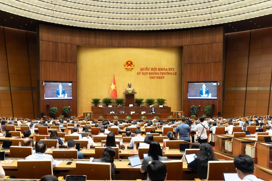 Quang cảnh phiên họp. Ảnh: quochoi.vn