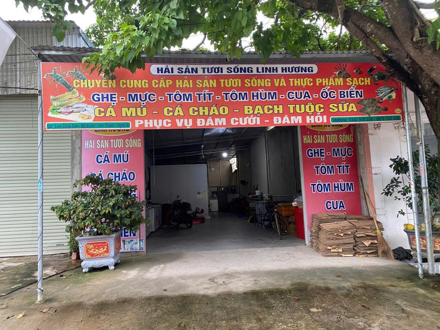 Đối tượng mở 1 cửa hàng buôn bán hải sản tại huyện Yên Thành (cũ) nhằm tạo vỏ bọc cho hoạt động huy động vốn của mình.