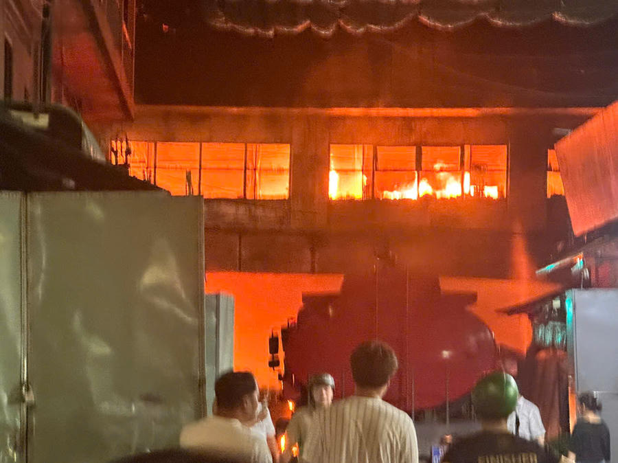 Hiện trường vụ cháy.