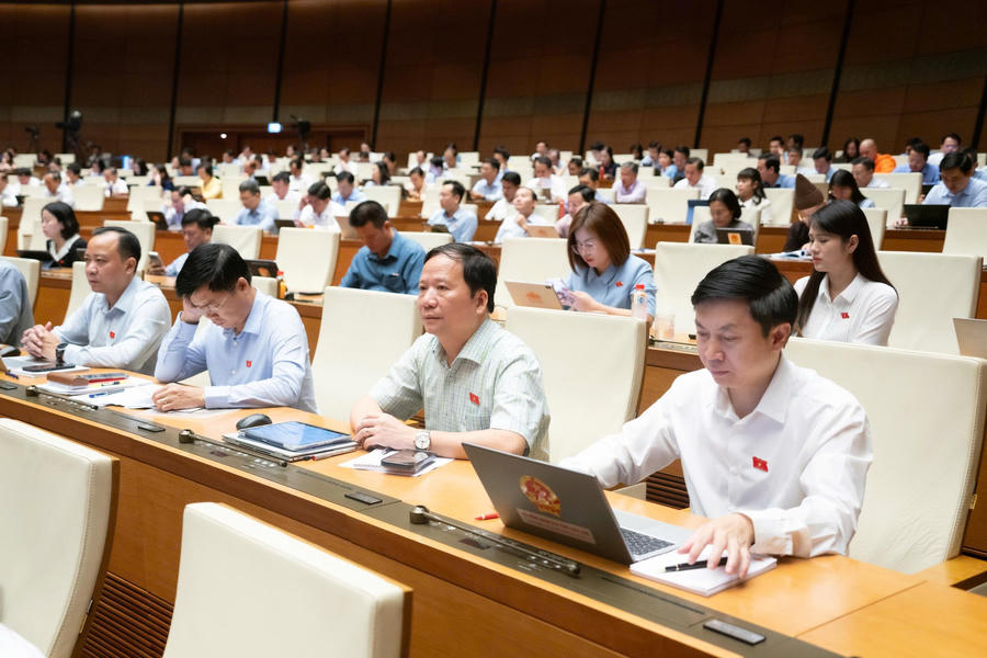 Các Đại biểu tham dự phiên họp. Ảnh: quochoi.vn