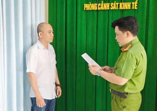 Phan Thanh Hoài khi bị khởi tố.