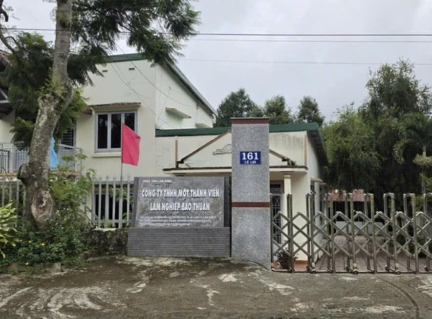 Trụ sở Công ty TNHH MTV Lâm nghiệp Bảo Thuận.