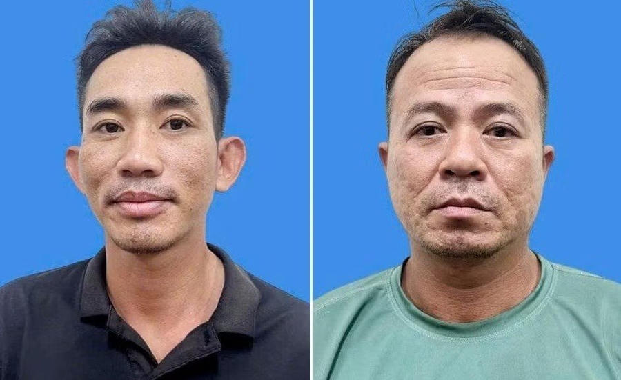 Đoàn Phương Tâm (trái) và Nguyễn Hải Âu. Ảnh: Công an cung cấp