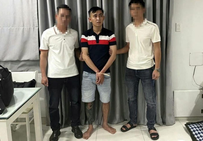 Phan Văn Phóng khi bị bắt giữ.