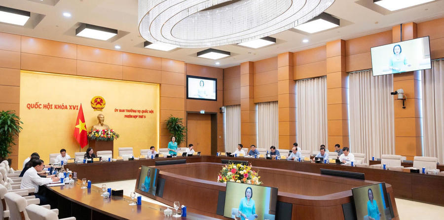 Quang cảnh Phiên họp. (Ảnh trong bài: quochoi.vn)