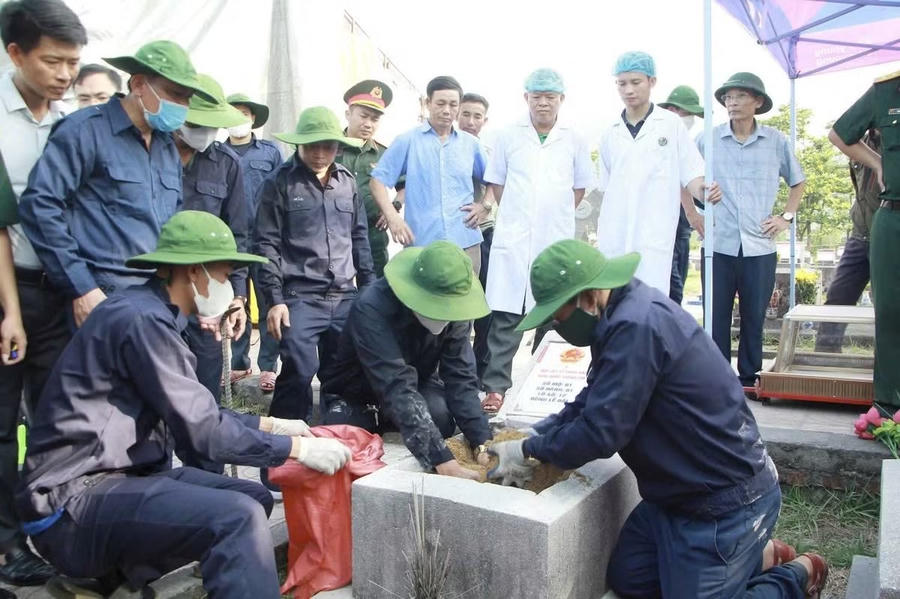 Toàn bộ 774/774 phần mộ đã được khai quật, số hóa thông tin.