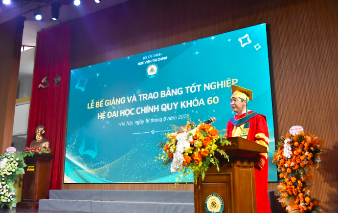 NGƯT.PGS.TS Nguyễn Đào Tùng phát biểu tại buổi lễ. Ảnh: HVTC.