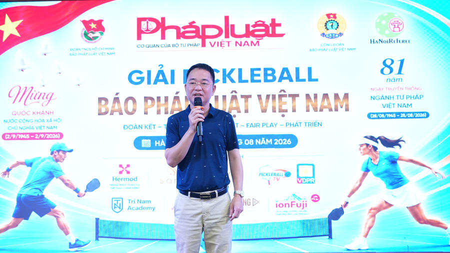 Tiến sĩ Vũ Hoài Nam - Bí thư Đảng uỷ, Tổng biên tập báo Pháp luật Việt Nam đã có những chia sẻ thân tình và mong muốn các cán bộ, phóng viên, nhân viên báo Pháp luật Việt Nam luôn luôn đoàn kết trong bất kỳ hoàn cảnh nào, từ công việc đến thể thảo. Đồng thời, TS Vũ Hoài Nam hy vọng ở những mùa giải sau giải đấu sẽ tổ chức quy mô và chuyên nghiệp hơn.