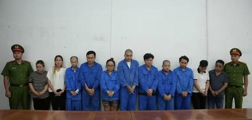 Các đối tượng trong vụ án.