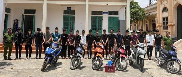 Các bị can bị khởi tố về hành vi "Gây rối trật tự công cộng" tại Ninh Bình.