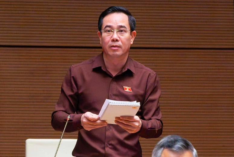 Phó trưởng đoàn chuyên trách Đoàn đại biểu Quốc hội tỉnh Hưng Yên Nguyễn Văn Huy. Ảnh CTTĐT Quốc hội