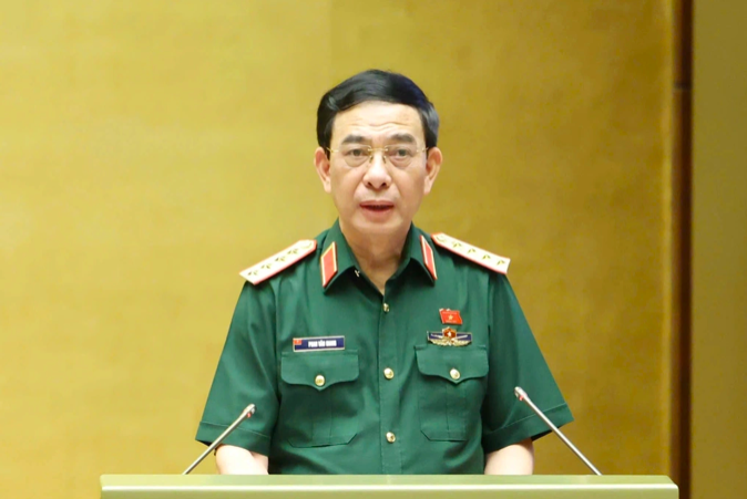 Đại tướng Phan Văn Giang, Phó Thủ tướng, Bộ trưởng Bộ Quốc phòng. Ảnh CTTĐT Quốc hội