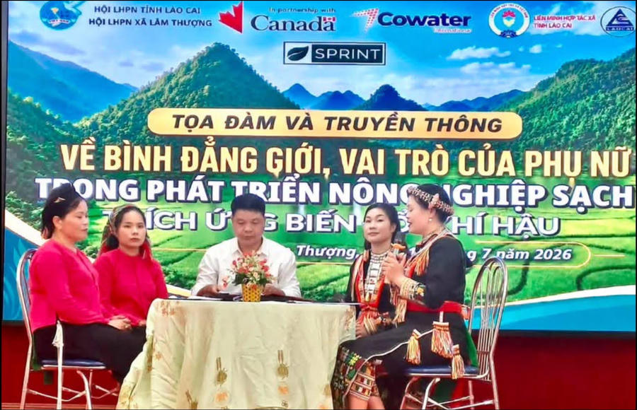 Hội Liên hiệp Phụ nữ xã Lâm Thượng, tỉnh Lào Cai tổ chức chương trình Tọa đàm phát huy vai trò của phụ nữ trong phát triển nông nghiệp sạch thích ứng với biến đổi khí hậu, gắn với Hội thi đan sọt đựng rác và trưng bày sản phẩm địa phương. (Ảnh minh họa).