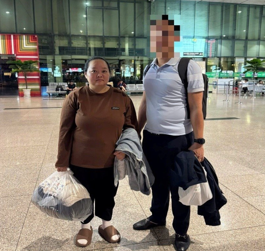 Bị can Hường thời điểm bị bắt (Ảnh: Công an cung cấp).