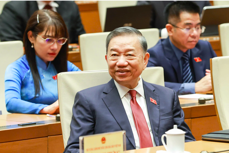 Tổng Bí thư, Chủ tịch nước Tô Lâm dự phiên bế mạc Kỳ họp không thường lệ thứ Nhất Quốc hội khóa XVI, ngày 24/8. Ảnh: Quốc hội Media