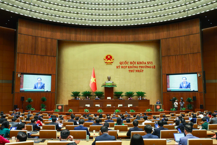 Quang cảnh phiên bế mạc Kỳ họp không thường lệ thứ Nhất Quốc hội khóa XVI. Ảnh Quốc hội Media Quang cảnh phiên bế mạc Kỳ họp không thường lệ thứ Nhất Quốc hội khóa XVI. Ảnh Quốc hội Media