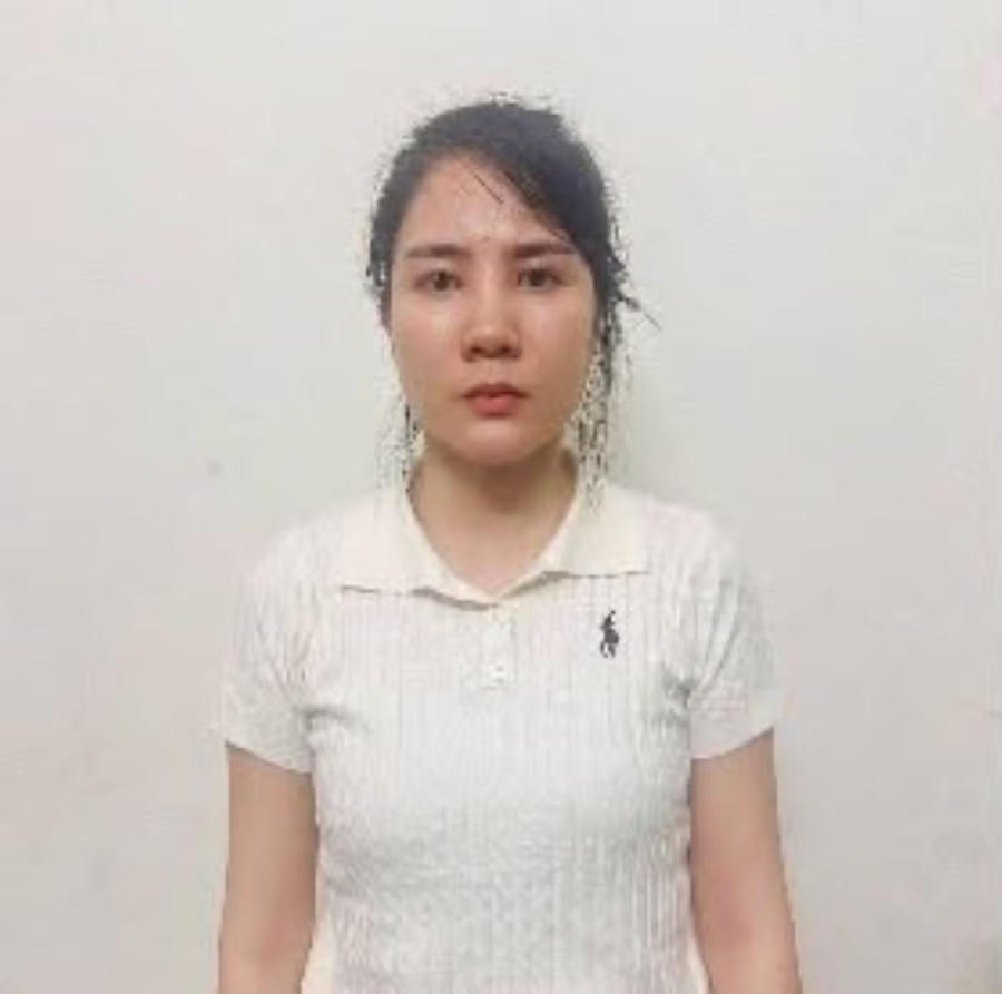 Đối tượng cầm đầu Hoàng Thùy Linh - Ảnh Công an Hà Tĩnh.