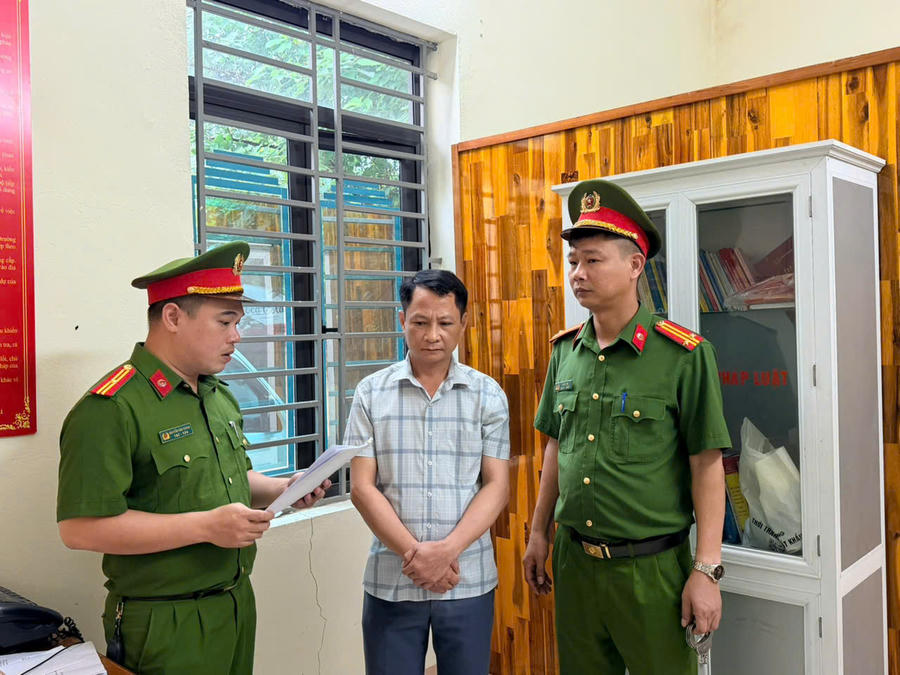 Bị can Sái Văn Thường. (Ảnh: CAPT)