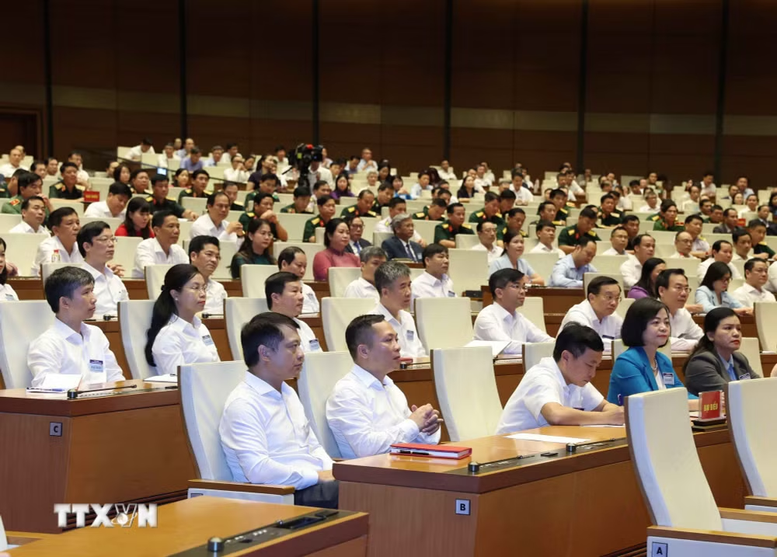 Các đại biểu tham dự cuộc gặp mặt - Ảnh: TTXVN