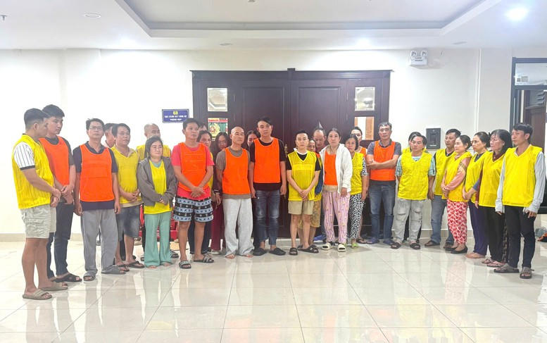 Các đối tượng bị bắt giữ trong Chuyên án. (Ảnh: BCA)