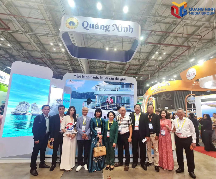Đại diện các thành viên trong Đoàn Quảng Ninh tham dự Hội chợ ITE HCMC 2026. Ảnh:Báo Quảng Ninh