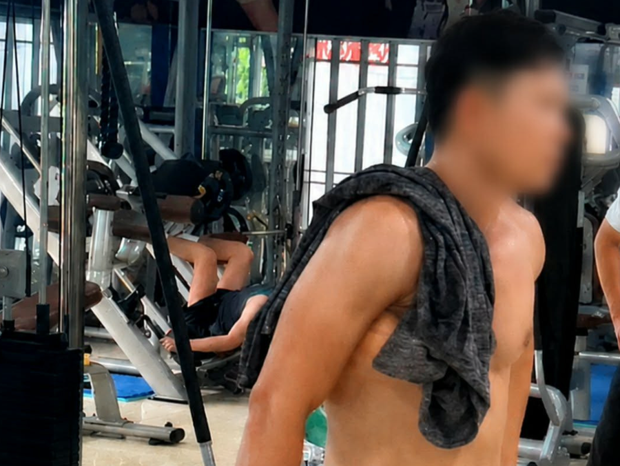 Người được cho là hành hung cháu Đ.N.G.P. tại phòng gym (Ảnh: Người dân cung cấp).