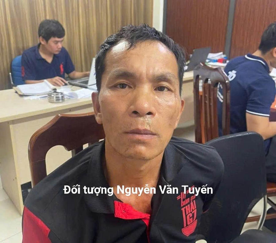 Đối tượng bị bắt giữ.