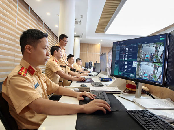 CSGT giám sát tình hình qua hệ thống Camera AI.