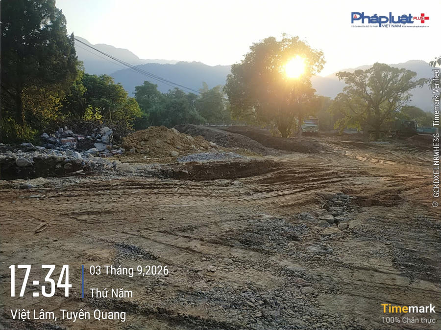 Khu vực đơn vị tiến hành san lấp khi chưa hoàn thiện các thủ tục pháp lý cần thiết.