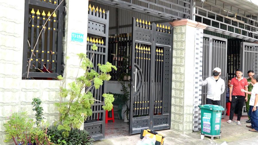 Hiện trường nơi xảy ra vụ án (ảnh: Công an Đồng Nai)