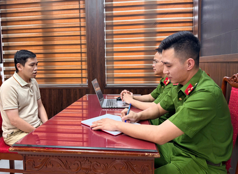 Võ Đại Trường Lâm - Ảnh Công an Thanh Hóa.