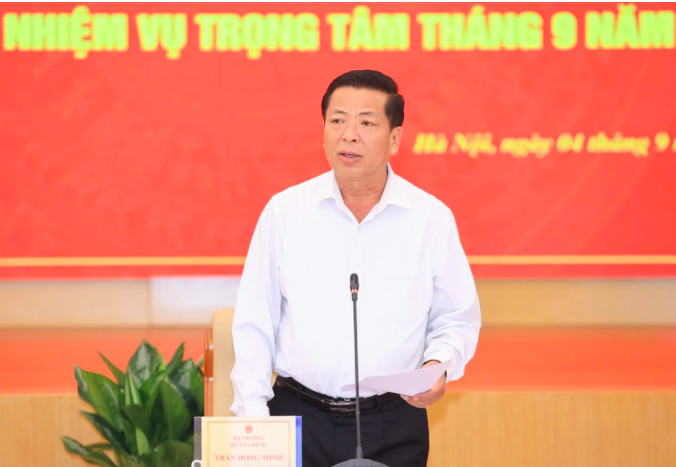 Bộ trưởng Bộ Xây dựng Trần Hồng Minh (Ảnh: Tạ Hải).
