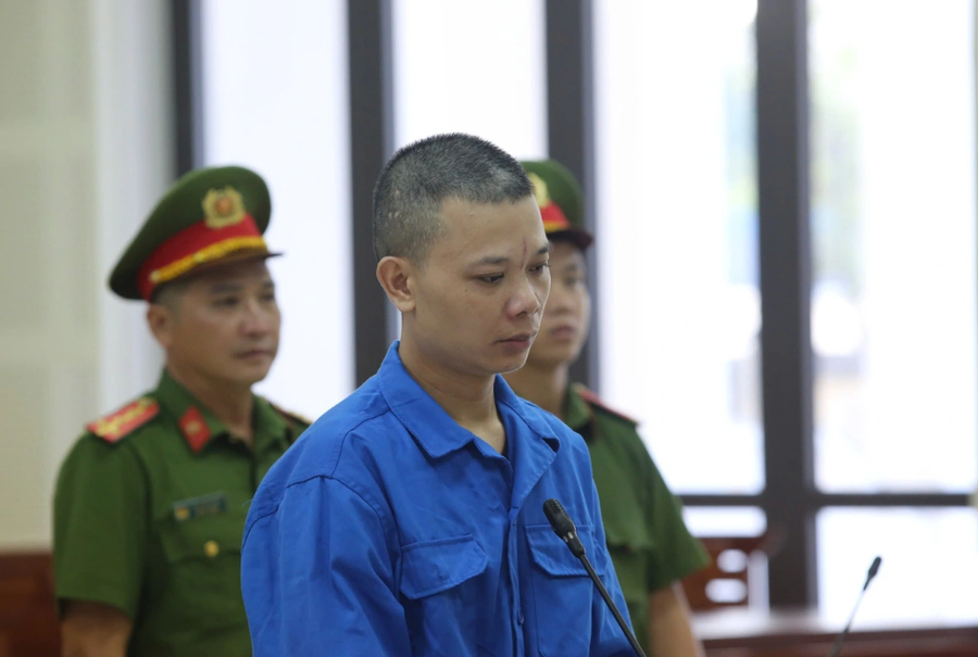 Bị cáo Đạo tại phiên tòa (Ảnh: Nhật Anh).