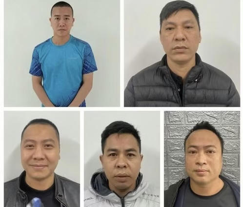 Một số bị can bị truy tố trong vụ án.