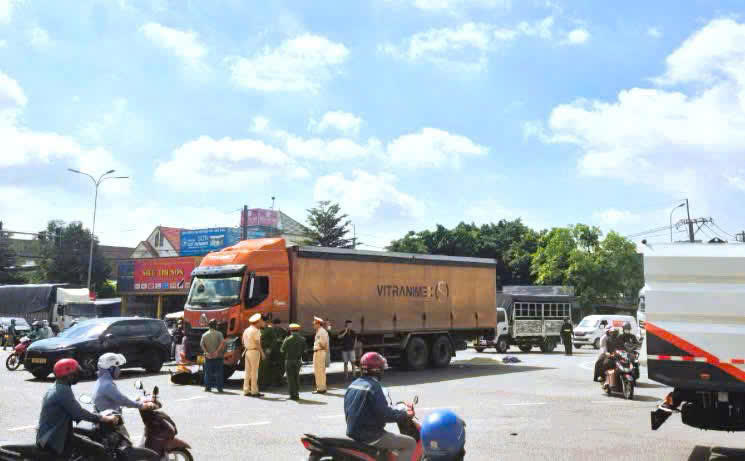 Hiện trường vụ tai nạn.