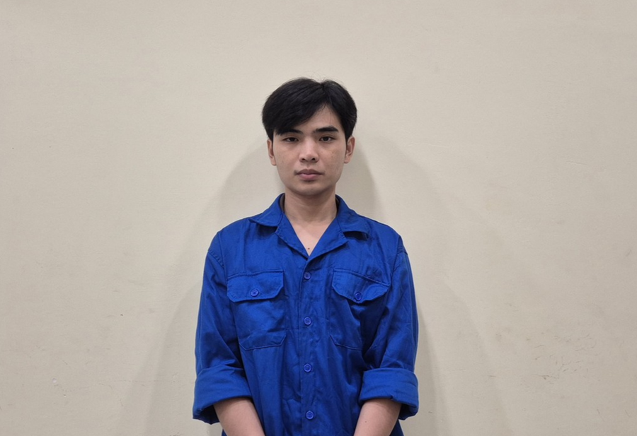 Đối tượng Nguyễn Tuấn Anh bị bắt giữ. Ảnh: CA TP HCM