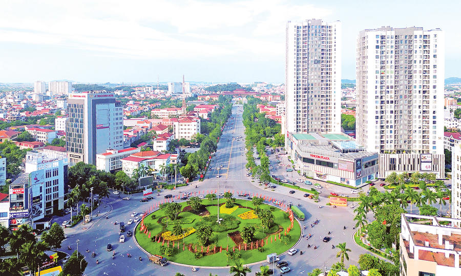 Khu trung tâm phường Kinh Bắc, tỉnh Bắc Ninh. (Ảnh: Lưu Hằng) Khu trung tâm phường Kinh Bắc, tỉnh Bắc Ninh. (Ảnh: Lưu Hằng)