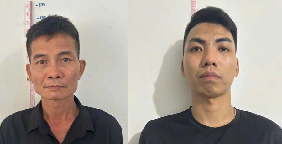 Bị can Trần Trí Thức (trái) và Nguyễn Hoàng Khang (Ảnh: Công an cung cấp).