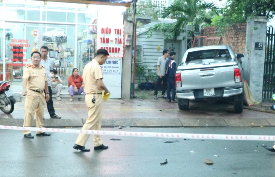 Hiện trường vụ tai nạn (Ảnh: Hoàng Bình).