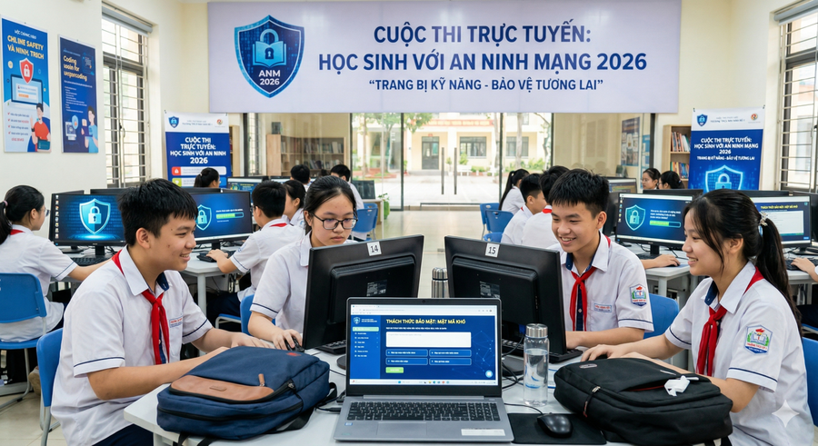 Các nhà trường tổ chức hoạt động trải nghiệm, sinh hoạt lớp, sinh hoạt dưới cờ, diễn đàn học sinh, cuộc thi truyền thông, dự án nhỏ, câu lạc bộ công nghệ số. (Ảnh: Bộ GD&ĐT)