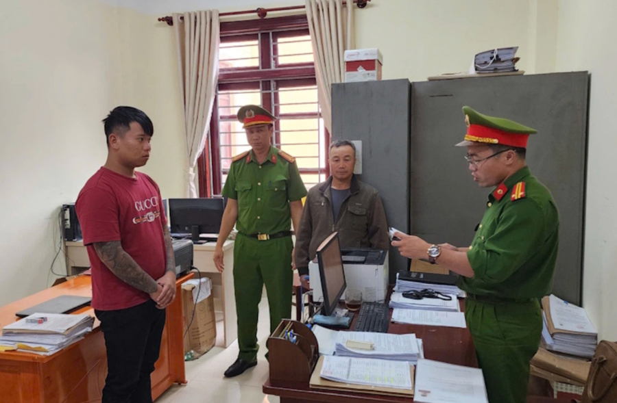 Đặng Anh Khoa bị lực lượng chức năng khởi tố (Ảnh: Công an Lâm Đồng).