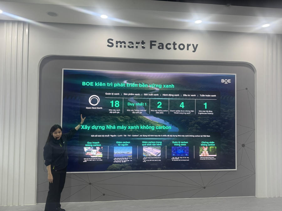 Một doanh nghiệp trong KCN chuyên sâu Phú Mỹ 3 cho biết sẽ kiên trì phát triển bền vững xanh. Ảnh: Tiến Dũng.