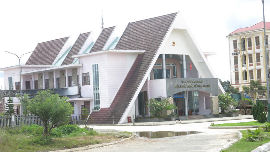Cửa khẩu quốc tế Nam Giang. (Ảnh: Báo Đà Nẵng)